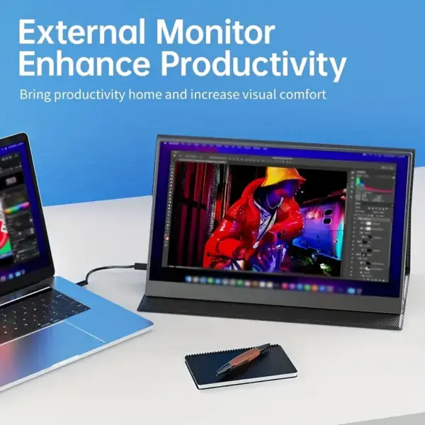2025 HDR 15.6" Portable Monitor (USB-C Plug-and-Play, Multi-Device Compatible) - Image 2