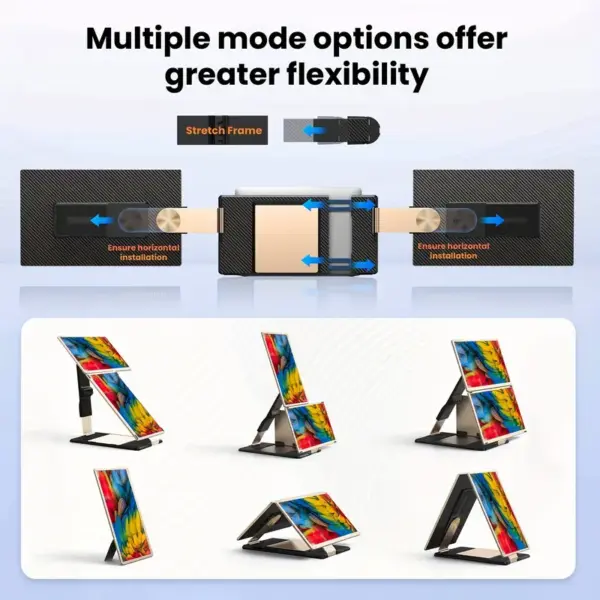 15.6" Triple Extension Portable Monitor with Speakers - Image 3