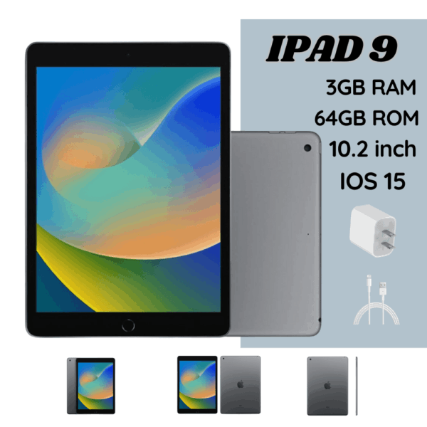 Apple Ipad 9th Gen. 10.2" - 64GB Storage Wifi Gray (Refurbished) - Image 4