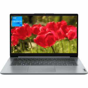Lenovo IdeaPad 1 Laptop – 14" HD, Intel Celeron N4020, 4GB RAM, 128GB eMMC, Windows 11 S