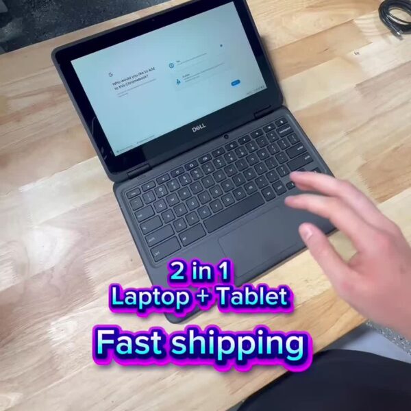Dell 3100 11.6" Touchscreen 2-in-1 Chromebook – Intel Celeron N4020, 4GB RAM, 32GB Storage - Image 4