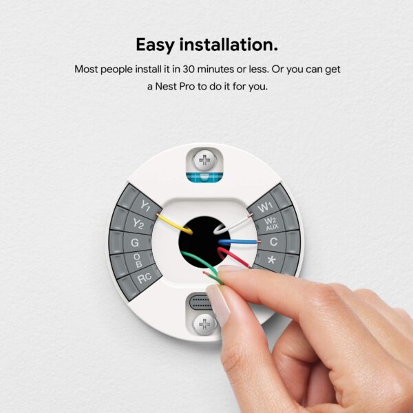 Google Nest Learning Thermostat 3rd Gen Stainless Steel T3007ES - Image 5