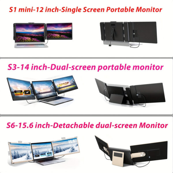 Laptop Expansion Screen 14 Inch IPS 178 Degree Wide Viewing Angle - Image 8