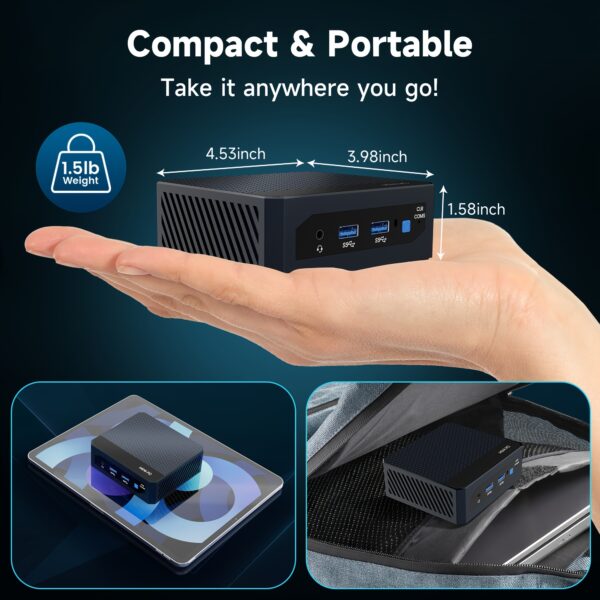 ANOZMVIEW N95 Mini PC, Intel Processor N95 (up To 3.4GHz) - Image 3