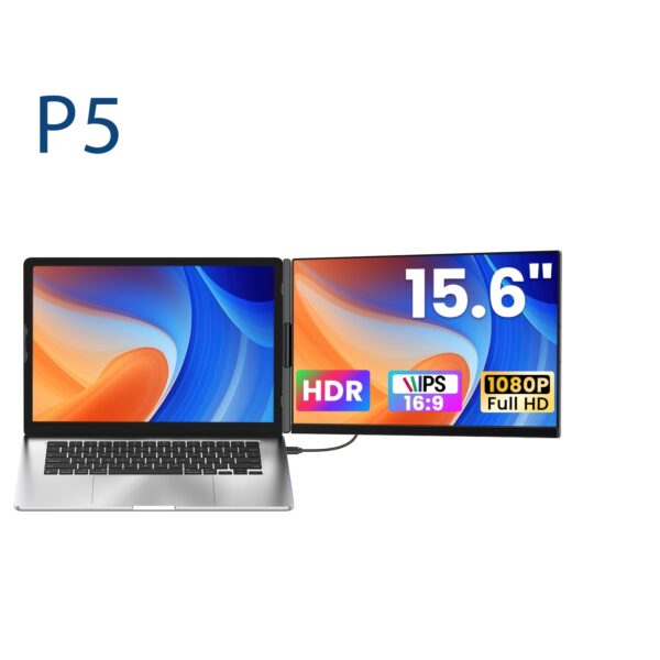 15.6" Triple Extension Portable Monitor with Speakers - Image 7