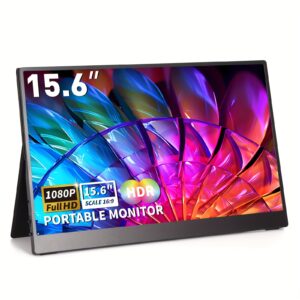 15.6" Portable FHD IPS Gaming Monitor (Black, Smart Case)