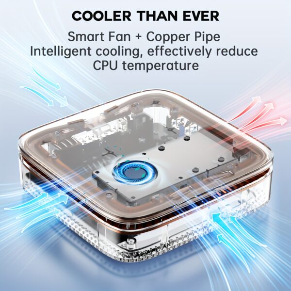 ACEMAGIC N5105 Mini PC, Desktop Computer with 12GB LPDDR5 4800MHz RAM - Image 8