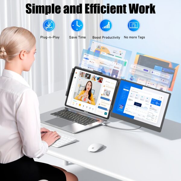14" Laptop Screen Extender (FHD 1080P IPS Portable Monitor) - Image 2