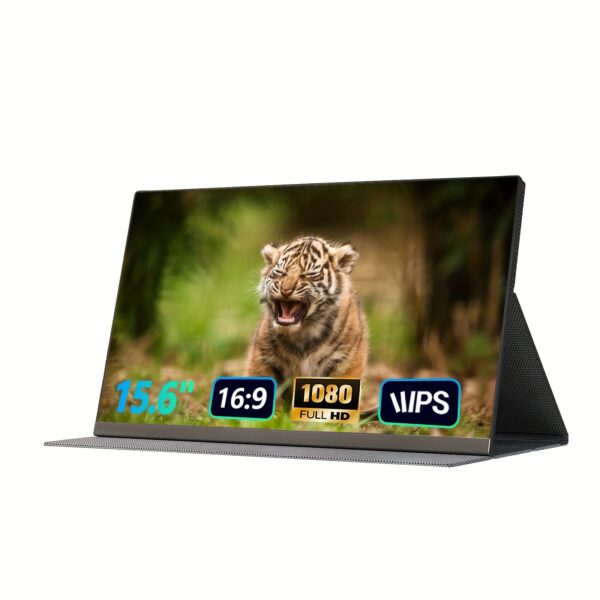 15.6" Triple Extension Portable Monitor with Speakers - Image 11