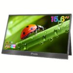 Iproda 15.6" Portable Monitor (1080P FHD IPS, Smart Case, Black)