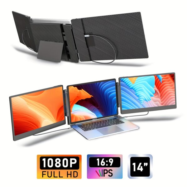 14" Laptop Screen Extender (FHD 1080P IPS Portable Monitor) - Image 4