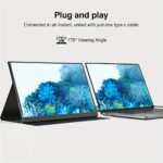 2025 HDR 15.6" Portable Monitor (USB-C Plug-and-Play, Multi-Device Compatible)