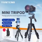 YUNTENG Aluminum Alloy Mobile Tripod – Portable & Durable