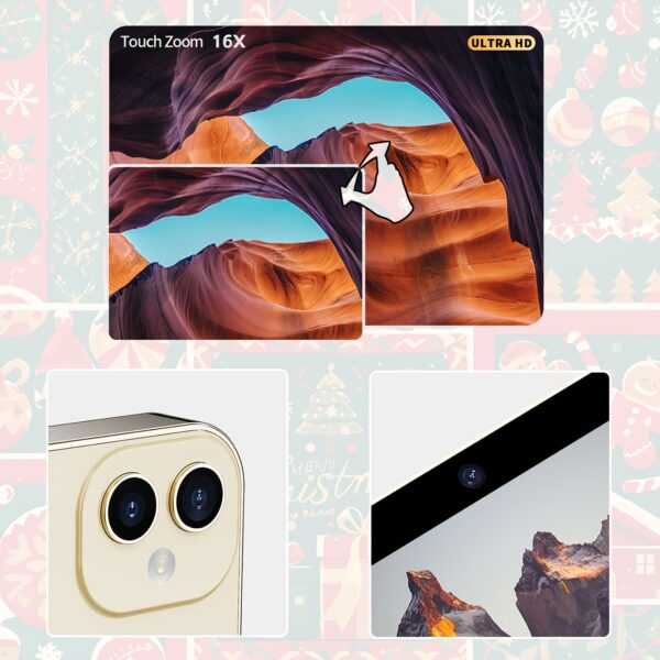 4K Ultra HD Touchscreen Mini Digital Camera, 64MP Triple Camera - Image 6