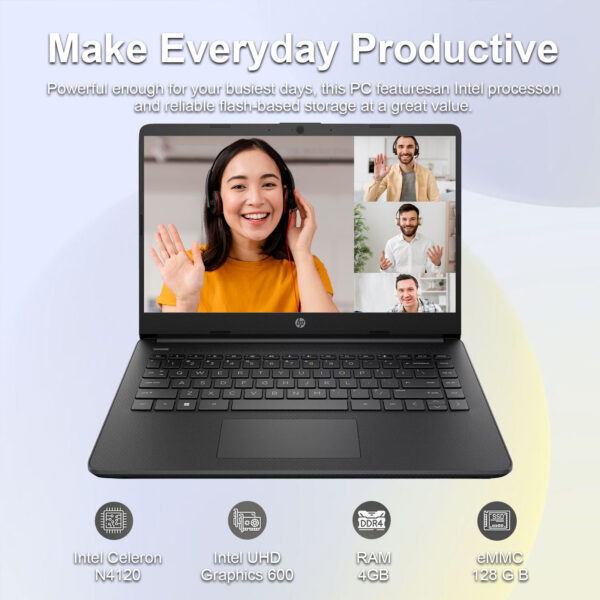 HP HP Stream 14" Laptop – Intel Celeron N4120, Windows 11 Home - Image 6
