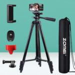 Adjustable 55‑inch Travel Digital Camera Tripod – Lightweight & Portable
